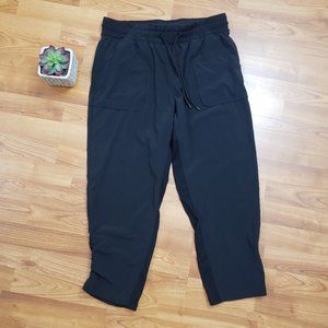 Lululemon Stretch High-Rise Pant 7/8 Length Black Crop Sz 12